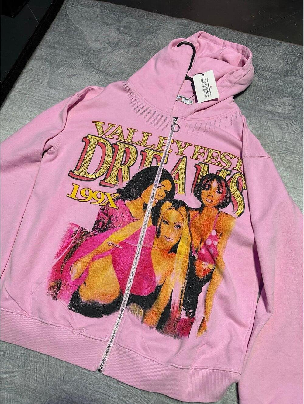 Forever Dreams Zip Up Hoodie 'Pink'  NWT  SIZE: XL